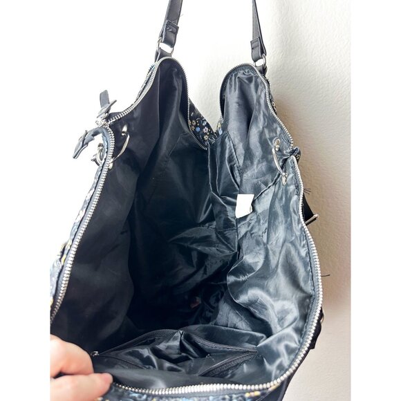 Wild Fable Floral Print Large Convertible Tote Bag Weekender - Picture 3 of 6
